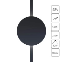 A1163PL-1BK Трековый магнитный светодиодный светильник Arte Lamp Rapid 48V CRI90+ 3000К 250Лм 120° 5Вт