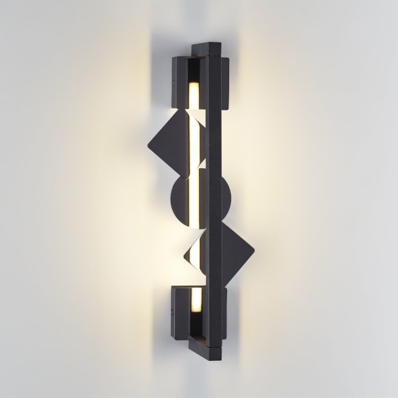 6690/7WL HIGHTECH ODL_EX24 017 Настенный светильник черный/черн полиров/металл/акрил поворотный на 360° IP20 LED 7W 184Лм 3000K GEOS