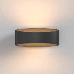 Бра настенное Maytoni Trame C806WL-L5B LED 5Вт 3000K 250лм 300° CRI80, чёрный матовый металл, компактный геометрический светильник, мягкая подсветка стены, без выключателя на корпусе