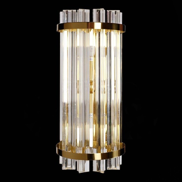 SL1179.201.02 ST Luce AREZZO Настенное бра, E14,2х40W, золотистый/золотистый, прозрачный SL1179.201.02 ST Luce AREZZO Настенное бра, E14,2х40W, золотистый/золотистый, прозрачный