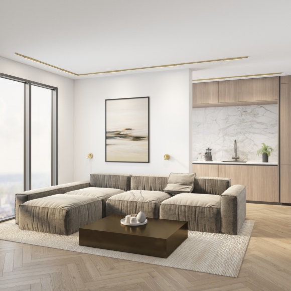 DK5752-SB Трековый магнитный светодиодный светильник Denkirs Shine 48V CRI90+ 3000К 1600Лм 120° 24Вт