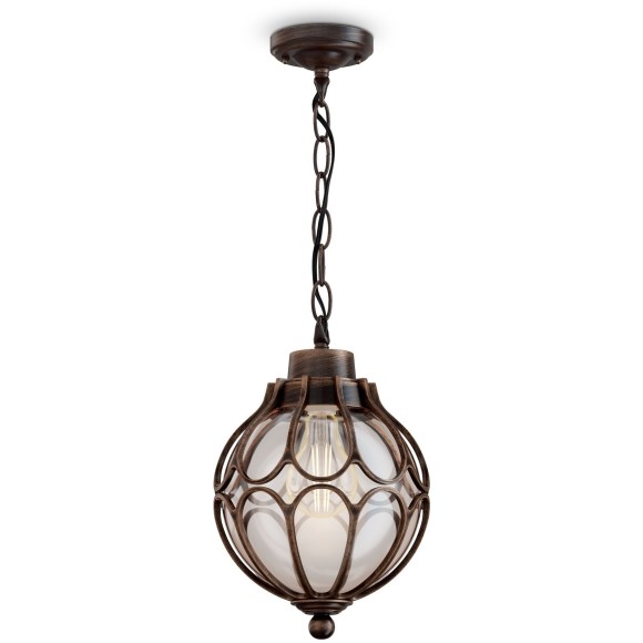 Уличный подвесной светильник Maytoni O024PL-01G Via IP44 под лампу 1xE27 60W