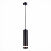 ST115.433.12 Светильник подвесной Черный LED 1*12W 3000K 936Lm Ra90 120° IP20 D80xH300 165-265V Подвесные светильники