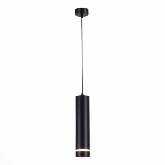 ST115.433.12 Светильник подвесной Черный LED 1*12W 3000K 936Lm Ra90 120° IP20 D80xH300 165-265V Подвесные светильники