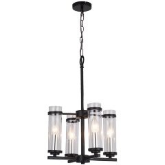 SL334.403.04 Люстра подвесная ST-Luce Черный, Никель/Прозрачный E14 4*60W BICHERO SL334.403.04 Люстра подвесная ST-Luce Черный, Никель/Прозрачный E14 4*60W BICHERO