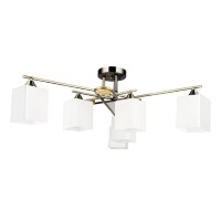Потолочная люстра с 6 стеклянными плафонами под лампы цоколя E27 Arte Lamp LARGO A4497PL-6AB
