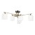 Потолочная люстра с 6 стеклянными плафонами под лампы цоколя E27 Arte Lamp LARGO A4497PL-6AB