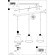 Eglo Copley 43632 Линейная подвесная люстра в стиле современный ар-деко, лампы 3xE27 до 40 Вт, 220В, основание сталь и алюминий цвета розовое золото, прозрачные стеклянные плафоны, длина 900 мм, ширина 200 мм, высота 1100 мм