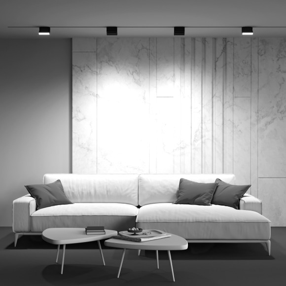 TR075-2-10W4K-B Трековый магнитный светодиодный светильник Maytoni Gravity CRI90+ 4000К 837Лм 120° 10Вт