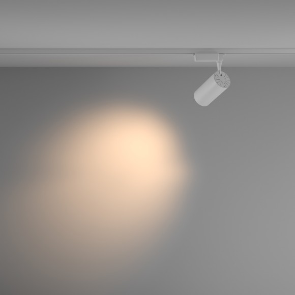 Однофазный двужильный светодиодный трековый светильник Maytoni Unity TR003-1-36W3K-M-W Vuoro 3000К 3450Лм CRI90+ 36° 36Вт