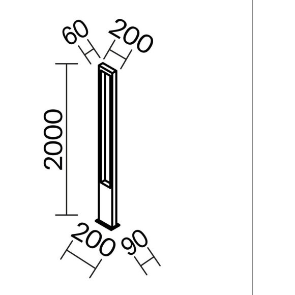 Уличный наземный светильник Maytoni O425FL-L25GF Bonn IP65 светодиодный LED 25W