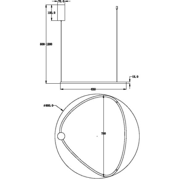 Подвесной светильник Maytoni MOD072PL-L36B3K Подвесной светильник Maytoni MOD072PL-L36B3K