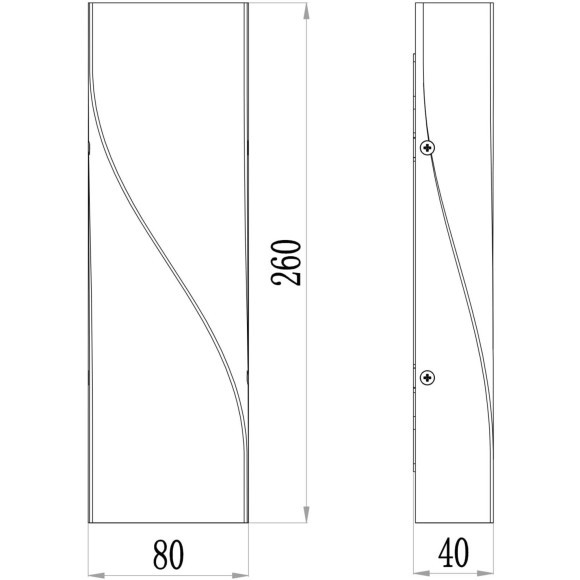 Уличный настенный светильник Maytoni O040WL-L11W3K TWIST IP65 светодиодный LED 11W Уличный настенный светильник Maytoni O040WL-L11W3K TWIST IP65 светодиодный LED 11W