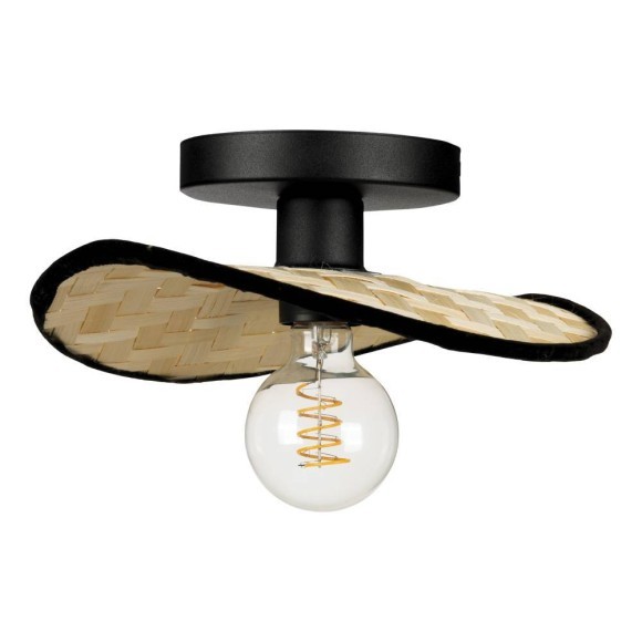 44045 MARYWELL MARYWELL Бра настенное с одной лампой E27, 40Вт, сталь, бамбук, черный/коричневый