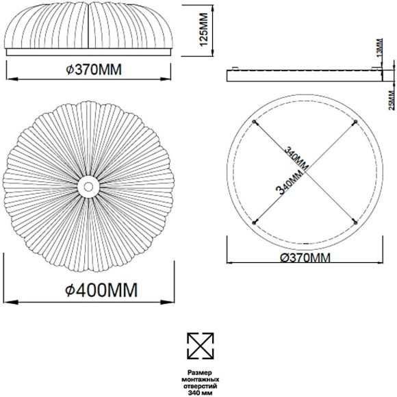 Потолочный светильник TESORO 7719/48L Потолочный светильник TESORO 7719/48L
