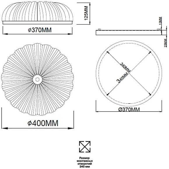 Потолочный светильник TESORO 7719/48L Потолочный светильник TESORO 7719/48L