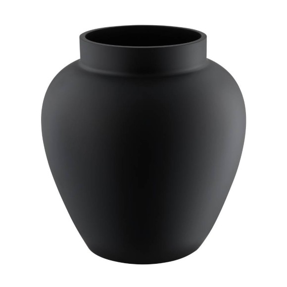 421209 ASINDRO Ваза декоративная стеклянная черная H235, Ø220