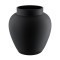 421209 ASINDRO Ваза декоративная стеклянная черная H235, Ø220
