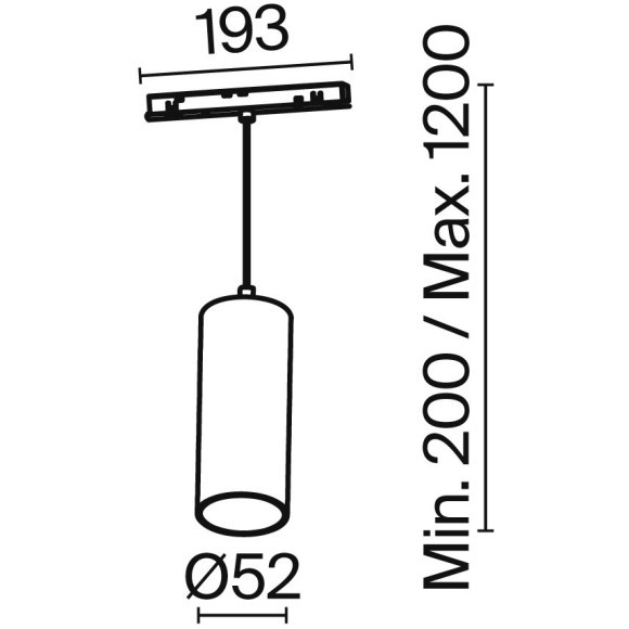 TR041-2-12W3K-B Трековый магнитный светодиодный светильник Maytoni Exility CRI90+ 3000К 840Лм 36° 12Вт
