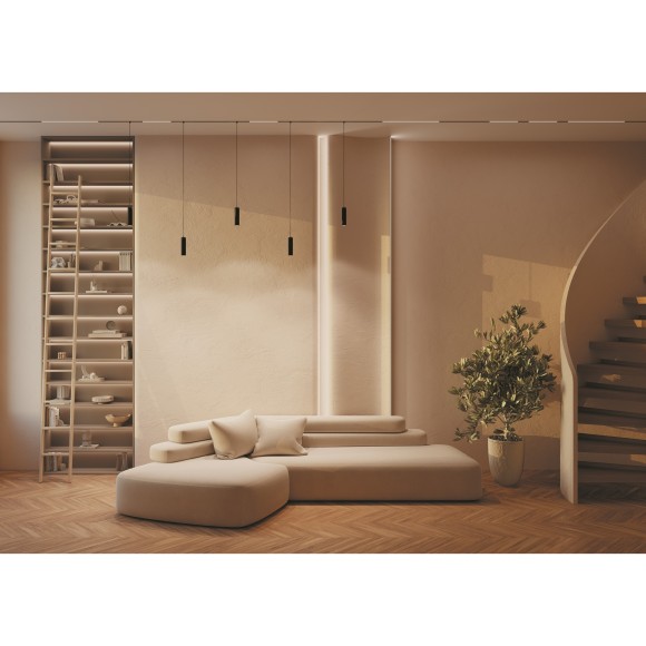 TR041-2-12W3K-B Трековый магнитный светодиодный светильник Maytoni Exility CRI90+ 3000К 840Лм 36° 12Вт