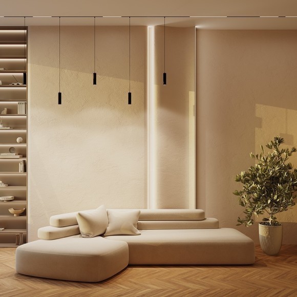 TR041-2-12W3K-B Трековый магнитный светодиодный светильник Maytoni Exility CRI90+ 3000К 840Лм 36° 12Вт