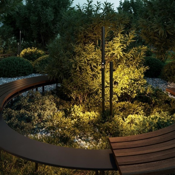 Уличный светильник поворотный на 350° IP65 LED 9W 3000K Odeon Light BAMBOO 7021/9FL Уличный светильник поворотный на 350° IP65 LED 9W 3000K Odeon Light BAMBOO 7021/9FL