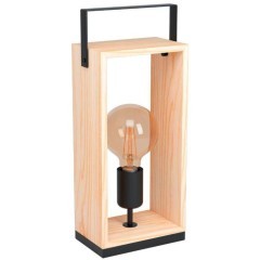 43415 Наст. лампа FAMBOROUGH, 1х40W (E27), 160х100, H400, основа 160х100, сталь, дерево, черный, нат 43415 Наст. лампа FAMBOROUGH, 1х40W (E27), 160х100, H400, основа 160х100, сталь, дерево, черный, нат