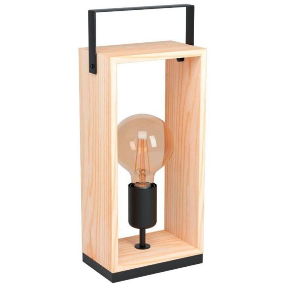 43415 Наст. лампа FAMBOROUGH, 1х40W (E27), 160х100, H400, основа 160х100, сталь, дерево, черный, нат 43415 Наст. лампа FAMBOROUGH, 1х40W (E27), 160х100, H400, основа 160х100, сталь, дерево, черный, нат