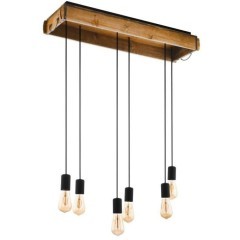 43592 Подвесной потолочный светильник (люстра) WOOTTON, 6Х40W, E27, L810, B220, H1100, сталь/дерево, 43592 Подвесной потолочный светильник (люстра) WOOTTON, 6Х40W, E27, L810, B220, H1100, сталь/дерево,