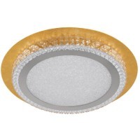 33631 Светодиодный светильник потолочный URBANIA Ø350, 18W(LED), 3000K, 1800lm, стекло, золотой/кристалл