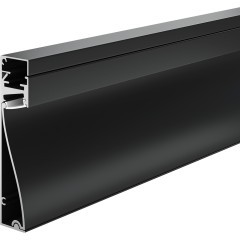 Алюминиевый профиль плинтус с подсветкой 80x18 ALM-8018-B-2M Алюминиевый профиль плинтус с подсветкой 80x18 ALM-8018-B-2M