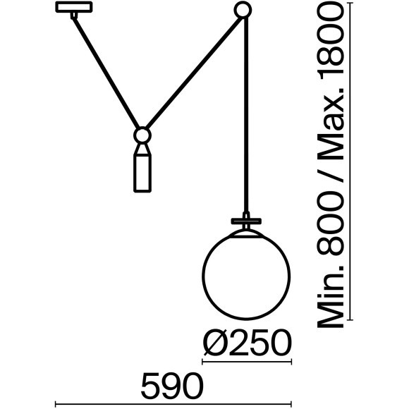 Подвесной светильник Freya FR5221PL-01BS