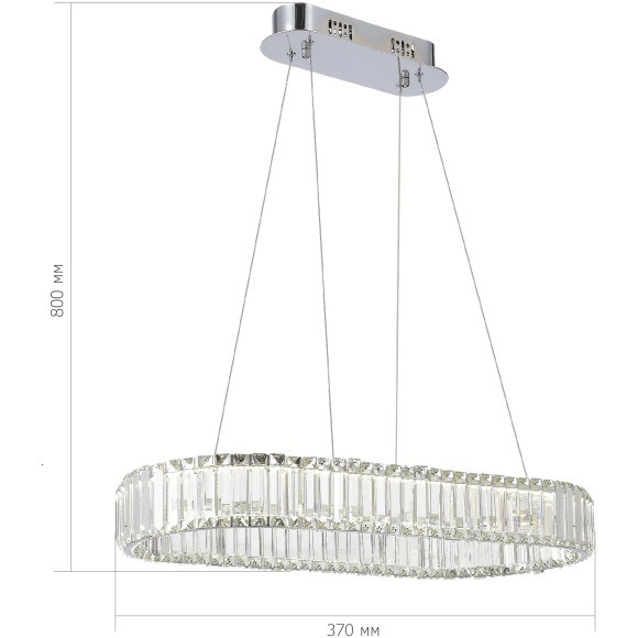 SL1622.123.01 Светильник подвесной ST-Luce Хром/Прозрачный LED 1*60W 4000K TIVOLI SL1622.123.01 Светильник подвесной ST-Luce Хром/Прозрачный LED 1*60W 4000K TIVOLI