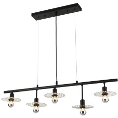 Подвесной светильник линейный Lussole GRLSP-8254 Cranbrook IP21 под лампы 5xE14 30W Подвесной светильник линейный Lussole GRLSP-8254 Cranbrook IP21 под лампы 5xE14 30W