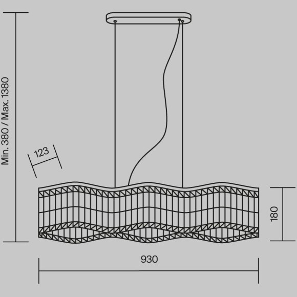 Люстра хрустальная Maytoni DIA005PL-06CH Dune под лампы 6xE14 60W