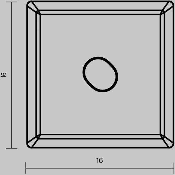 Комплект заглушек (для профиля 16×16) 2 шт., 642030 Комплект заглушек (для профиля 16×16) 2 шт., 642030