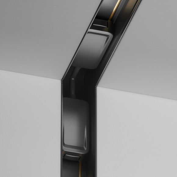 Коннектор с потолка на стену для встраиваемого в ГКЛ 12.5мм шинопровода Maytoni Radity TRA084CT-12B Коннектор с потолка на стену для встраиваемого в ГКЛ 12.5мм шинопровода Maytoni Radity TRA084CT-12B