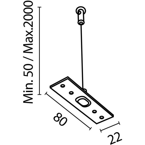 Комплект из 2 подвесов для накладных шинопроводов Maytoni Exility TRA034SW-2W