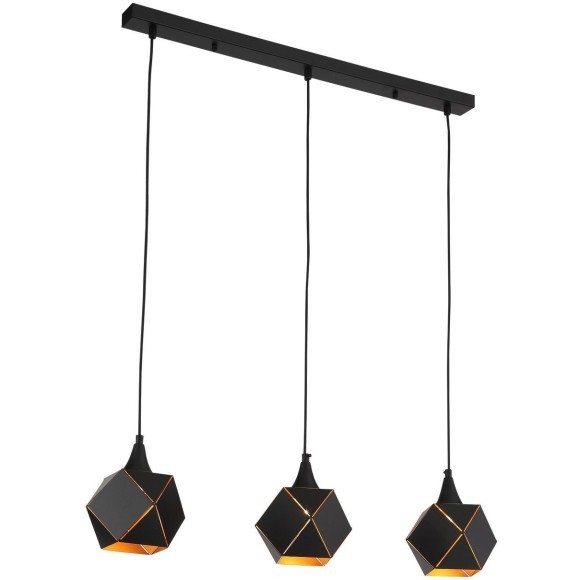 SL258.403.03 Подвесной черный декоративный светильник для установки над столом, под лампы Е14 3x40W ST Luce ENIGMA SL258.403.03 Подвесной черный декоративный светильник для установки над столом, под лампы Е14 3x40W ST Luce ENIGMA