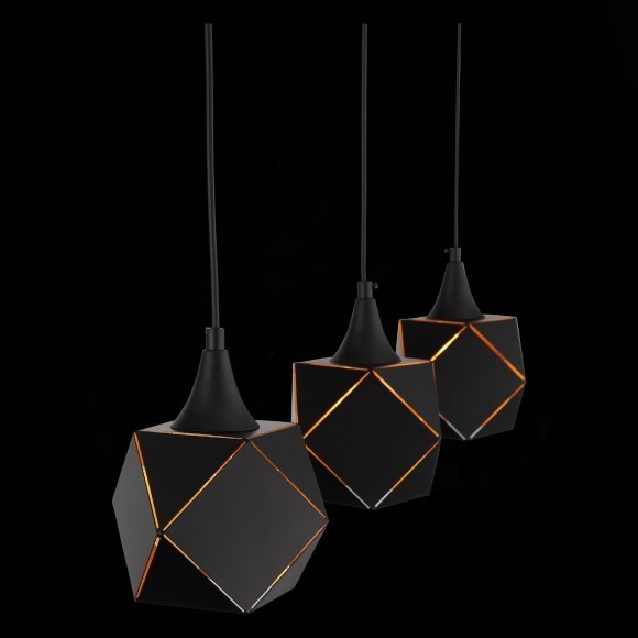 SL258.403.03 Подвесной черный декоративный светильник для установки над столом, под лампы Е14 3x40W ST Luce ENIGMA SL258.403.03 Подвесной черный декоративный светильник для установки над столом, под лампы Е14 3x40W ST Luce ENIGMA