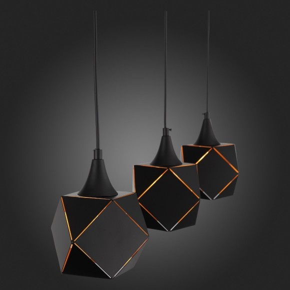 SL258.403.03 Подвесной черный декоративный светильник для установки над столом, под лампы Е14 3x40W ST Luce ENIGMA SL258.403.03 Подвесной черный декоративный светильник для установки над столом, под лампы Е14 3x40W ST Luce ENIGMA