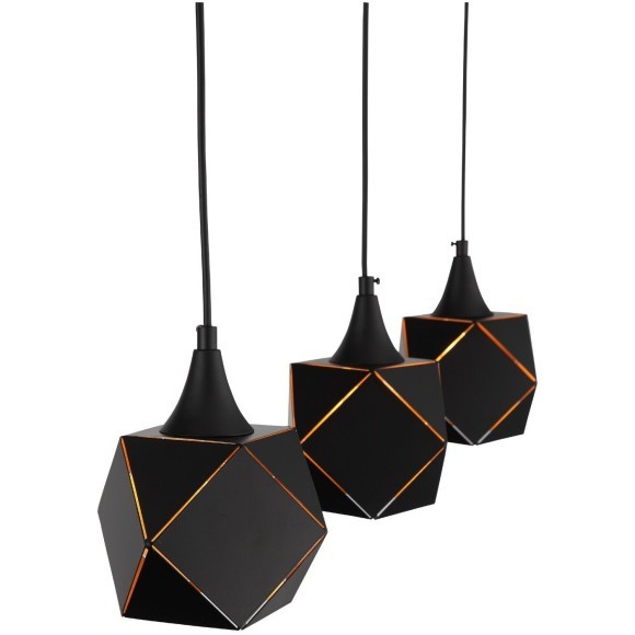 SL258.403.03 Подвесной черный декоративный светильник для установки над столом, под лампы Е14 3x40W ST Luce ENIGMA SL258.403.03 Подвесной черный декоративный светильник для установки над столом, под лампы Е14 3x40W ST Luce ENIGMA