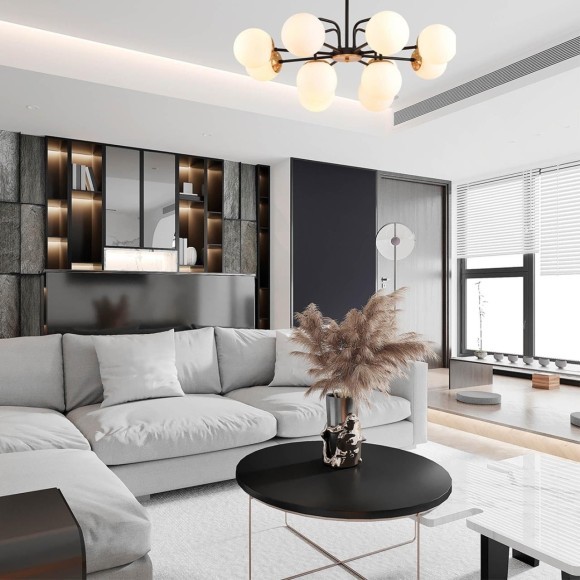 Люстра потолочная E27 9*60W 220V ELRONA 8375/9C