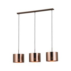 39357 SAGANTO SAGANTO 1 Подвесной светильник с тремя лампами E27, 180Вт, скандинавский, коричневый, металл, пластик 39357 SAGANTO SAGANTO 1 Подвесной светильник с тремя лампами E27, 180Вт, скандинавский, коричневый, металл, пластик