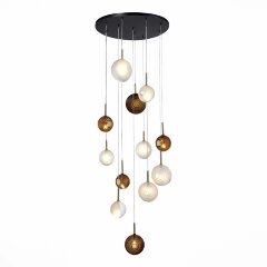 SL1183.543.12 Светильник подвесной ST-Luce Латунь/Черный, Белый G4 12*5W FOLIGNO