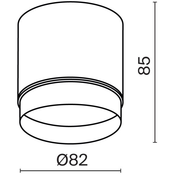 Потолочный светильник Technical C088CL-GX53-B