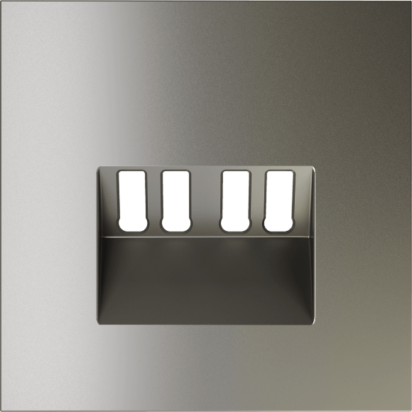 Накладка для розетки акустической 4-местной , S70 (шелк)