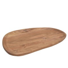 427057 Тарелка декоративная FORLEYET, L400, B210, H15, дерево, натуральный 427057 Тарелка декоративная FORLEYET, L400, B210, H15, дерево, натуральный