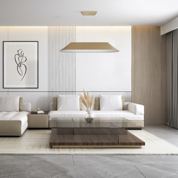 SL3001.813.01 Светильник подвесной ST-Luce Бежевый,Белый/Бежевый,Белый LED 1*32W SENTITO