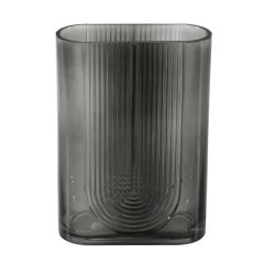 421365 Ваза декоративная SEPATONG, L180, B80, H250, стекло, серый 421365 Ваза декоративная SEPATONG, L180, B80, H250, стекло, серый